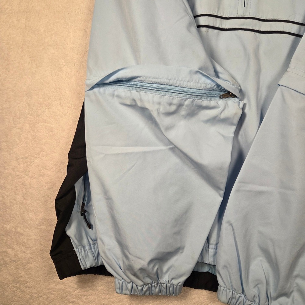 PGA TOUR PERFORMANCE Men's Light Blue Black 1/2 Zip Golf Jacket XL - Picture 6 of 8